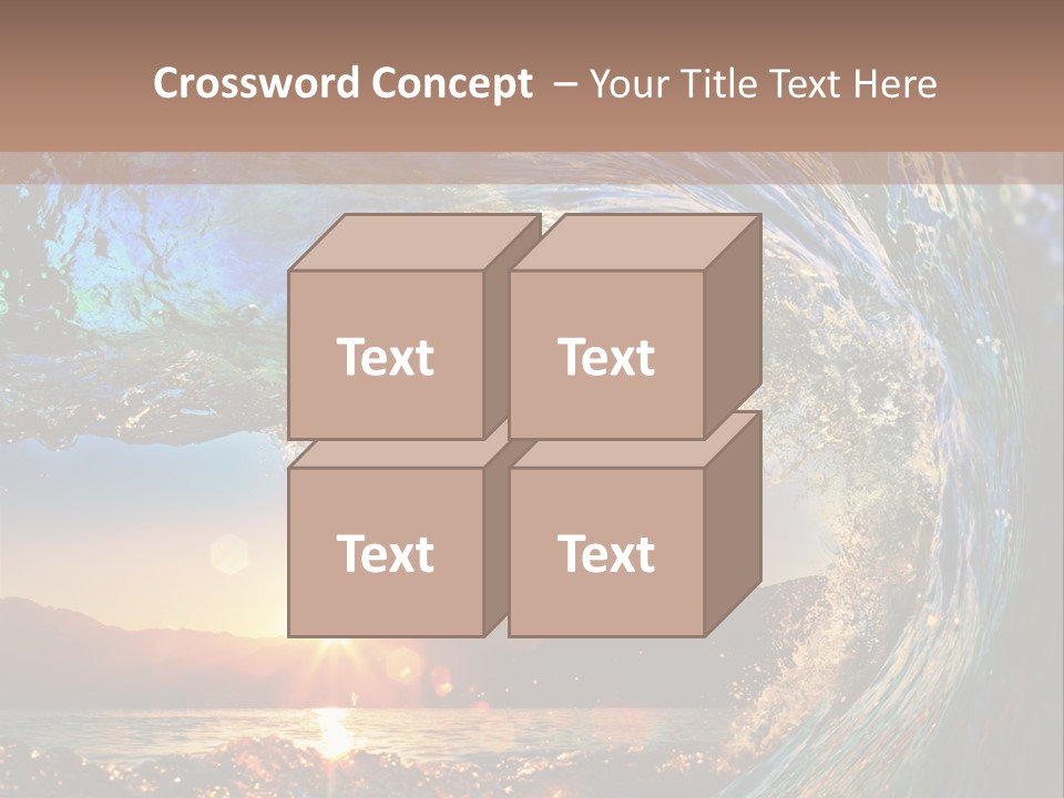 Blue Wet Color PowerPoint Template