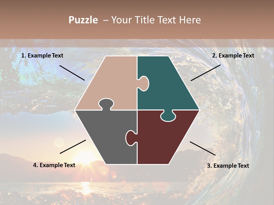 Blue Wet Color PowerPoint Template