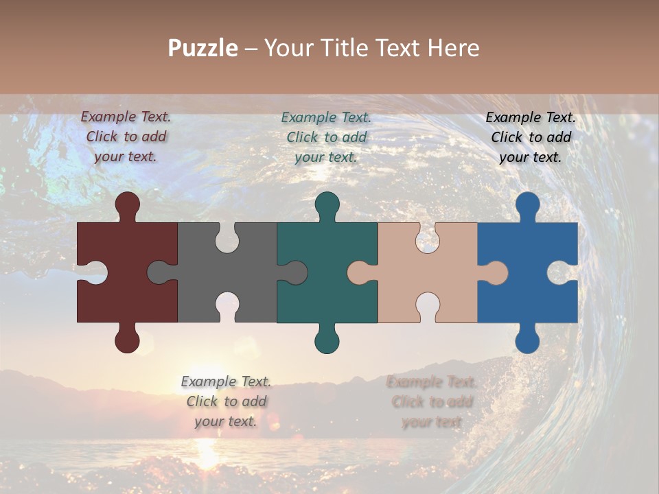 Blue Wet Color PowerPoint Template