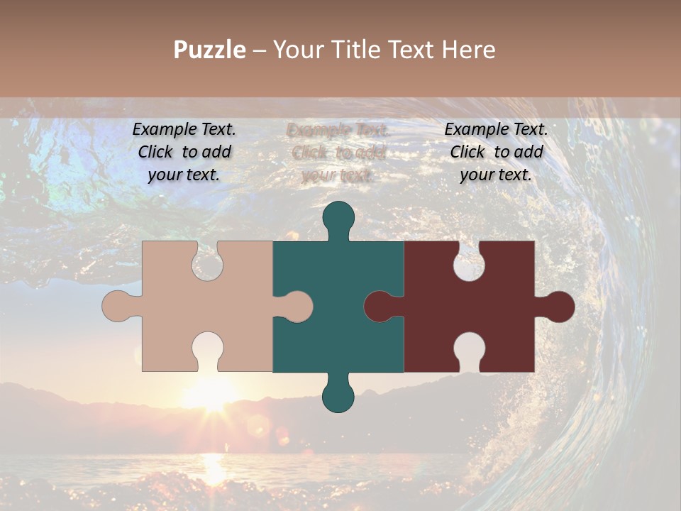 Blue Wet Color PowerPoint Template