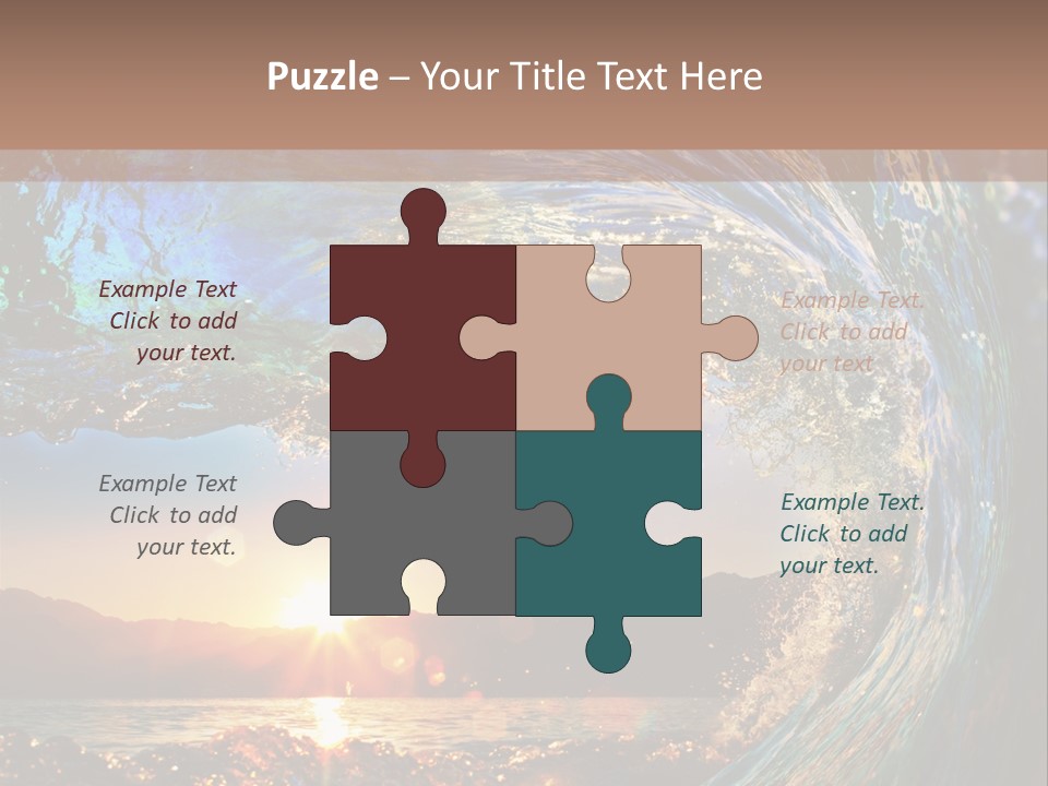 Blue Wet Color PowerPoint Template