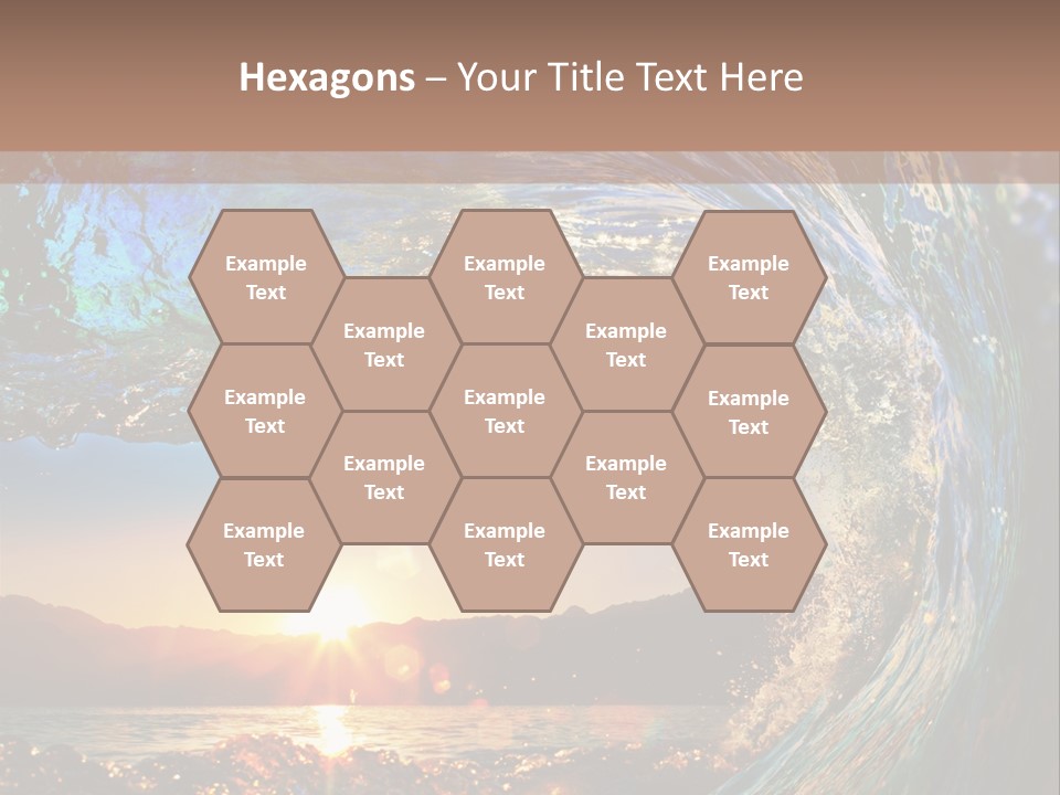 Blue Wet Color PowerPoint Template