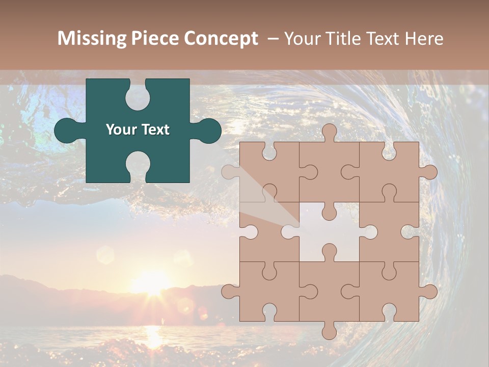 Blue Wet Color PowerPoint Template