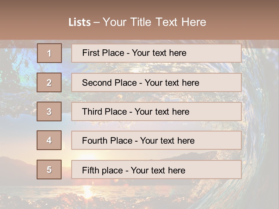 Blue Wet Color PowerPoint Template