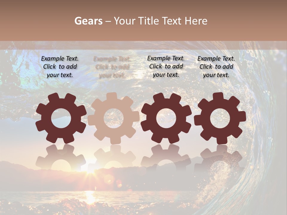 Blue Wet Color PowerPoint Template