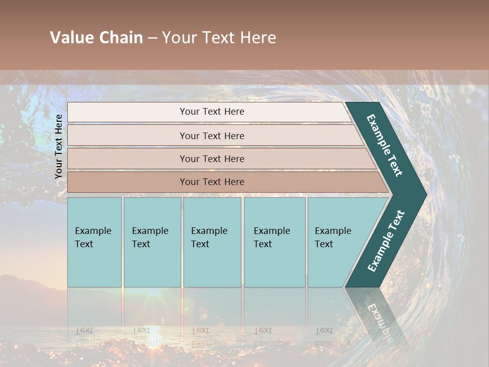 Blue Wet Color PowerPoint Template