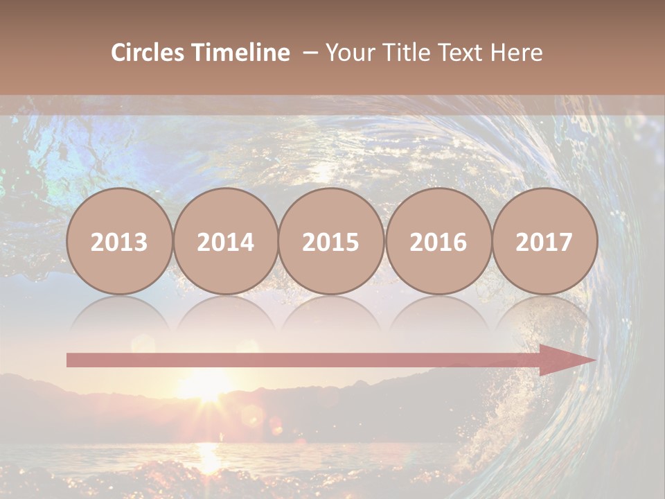 Blue Wet Color PowerPoint Template