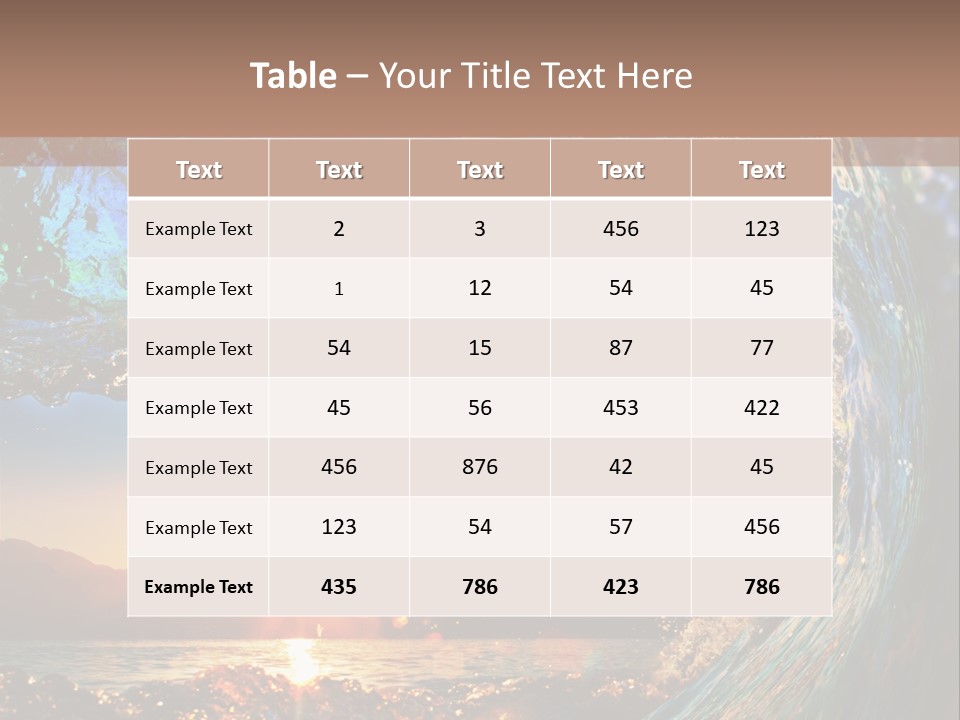 Blue Wet Color PowerPoint Template