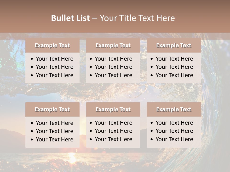 Blue Wet Color PowerPoint Template