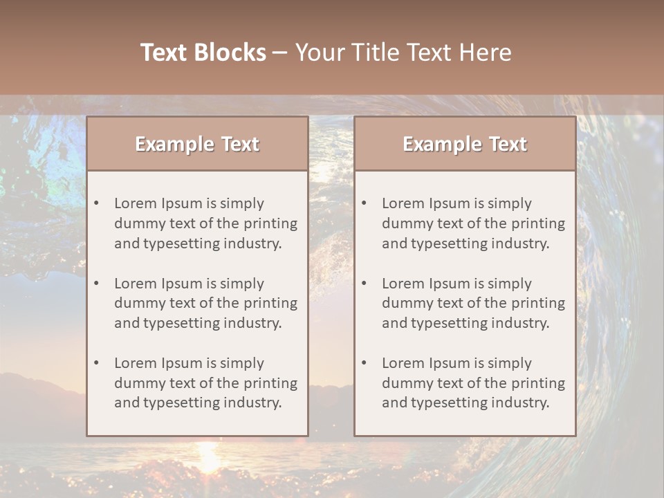 Blue Wet Color PowerPoint Template