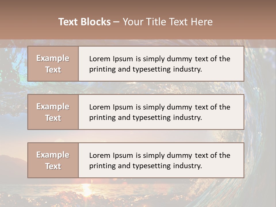 Blue Wet Color PowerPoint Template