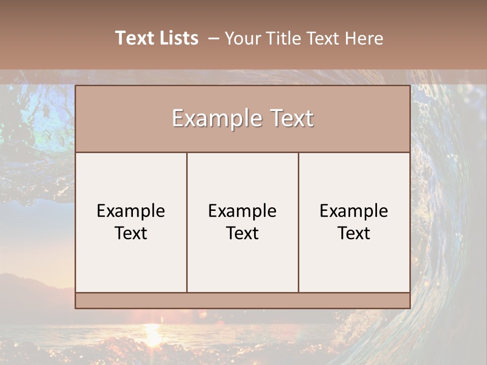 Blue Wet Color PowerPoint Template