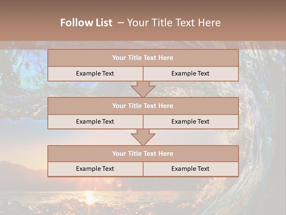 Blue Wet Color PowerPoint Template