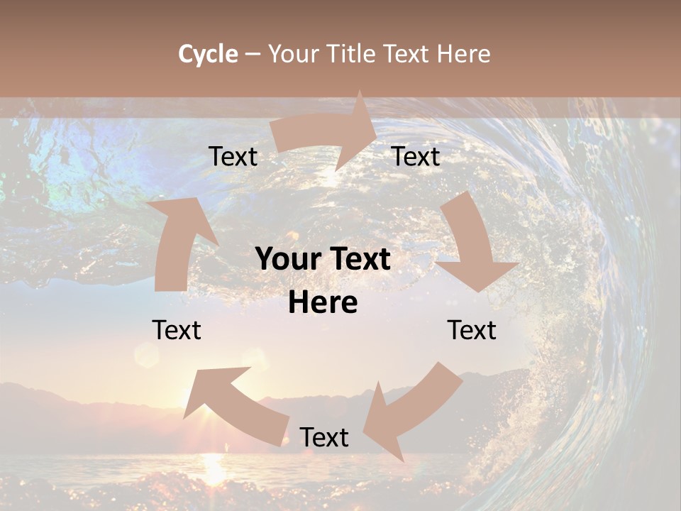 Blue Wet Color PowerPoint Template