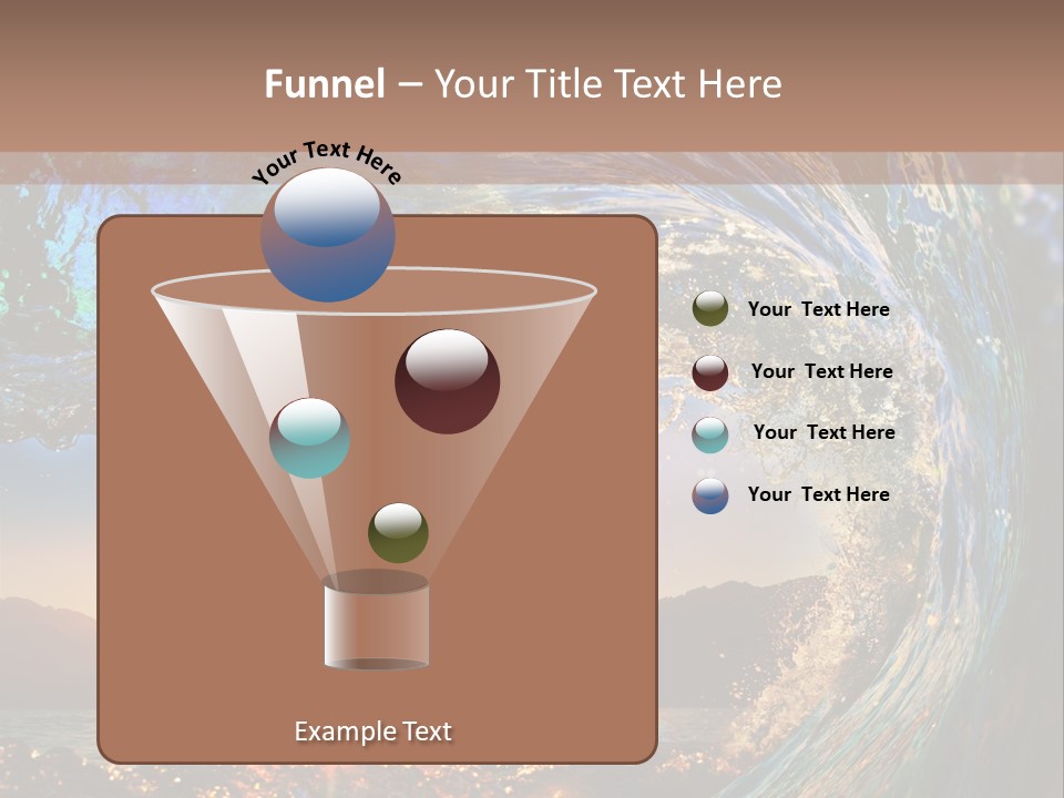 Blue Wet Color PowerPoint Template