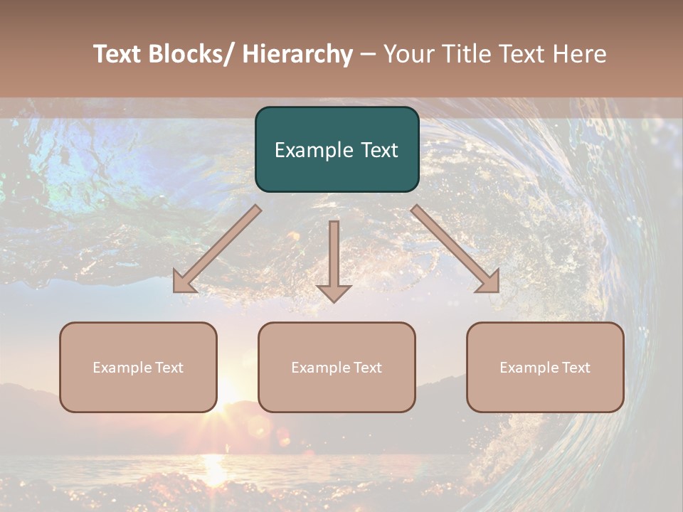 Blue Wet Color PowerPoint Template