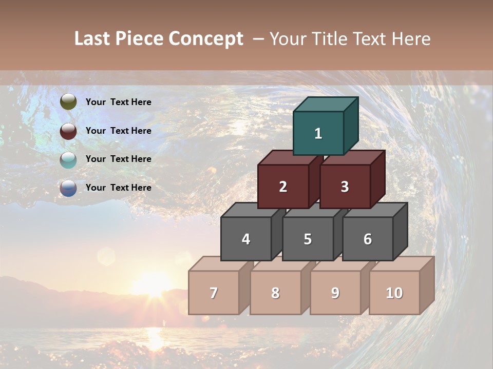 Blue Wet Color PowerPoint Template