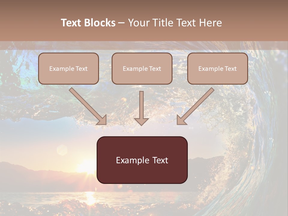 Blue Wet Color PowerPoint Template