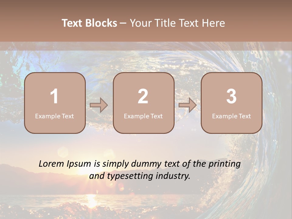 Blue Wet Color PowerPoint Template