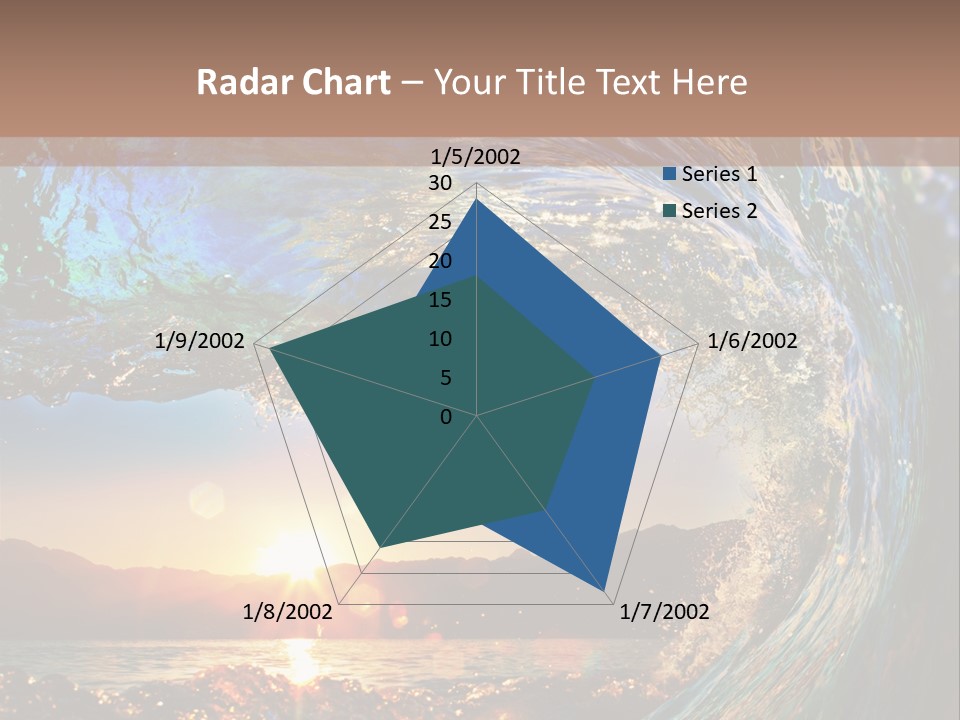 Blue Wet Color PowerPoint Template