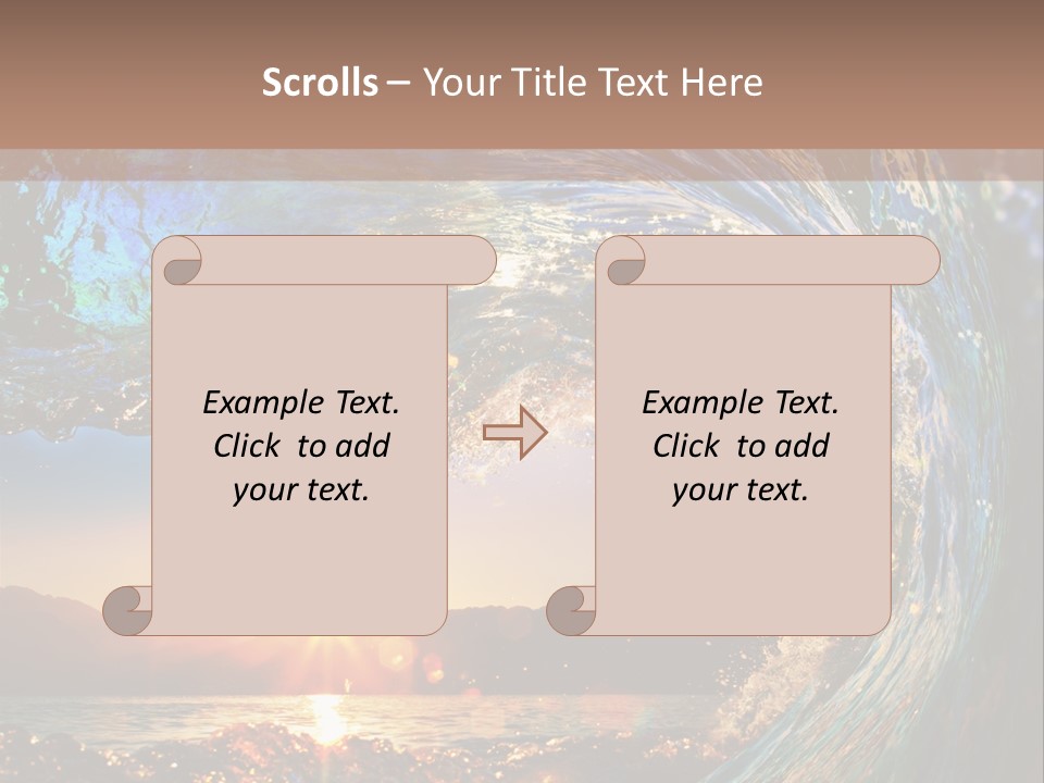 Blue Wet Color PowerPoint Template