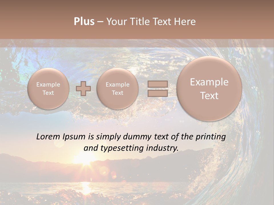 Blue Wet Color PowerPoint Template