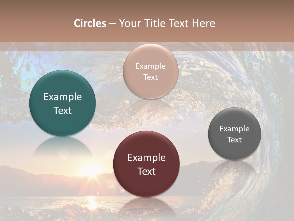 Blue Wet Color PowerPoint Template