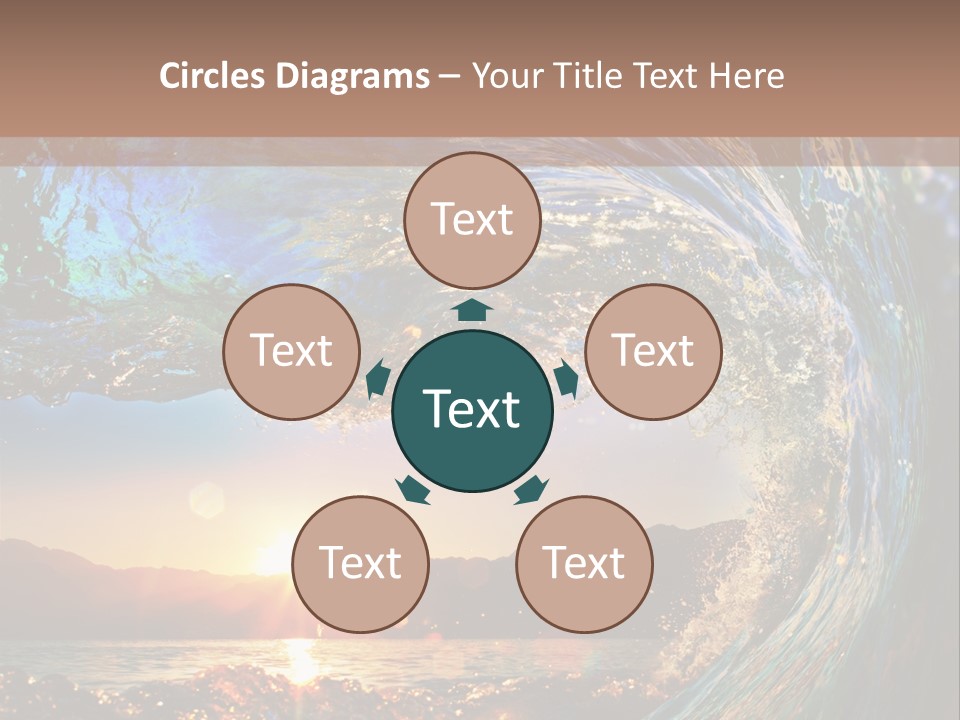 Blue Wet Color PowerPoint Template