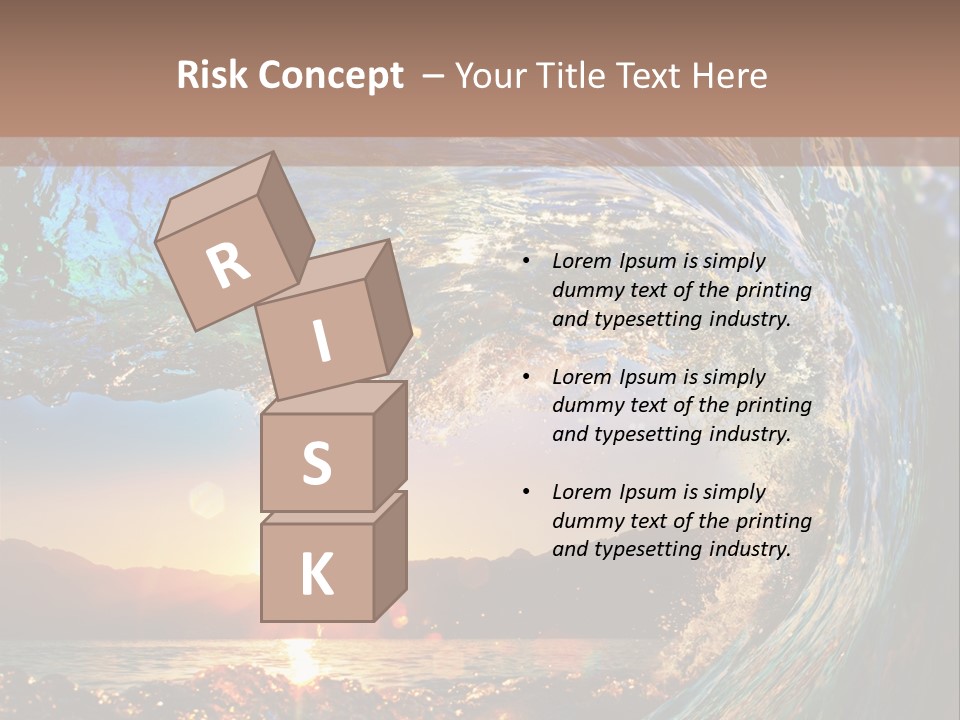 Blue Wet Color PowerPoint Template