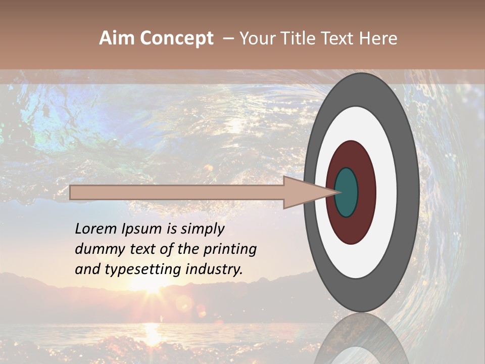 Blue Wet Color PowerPoint Template