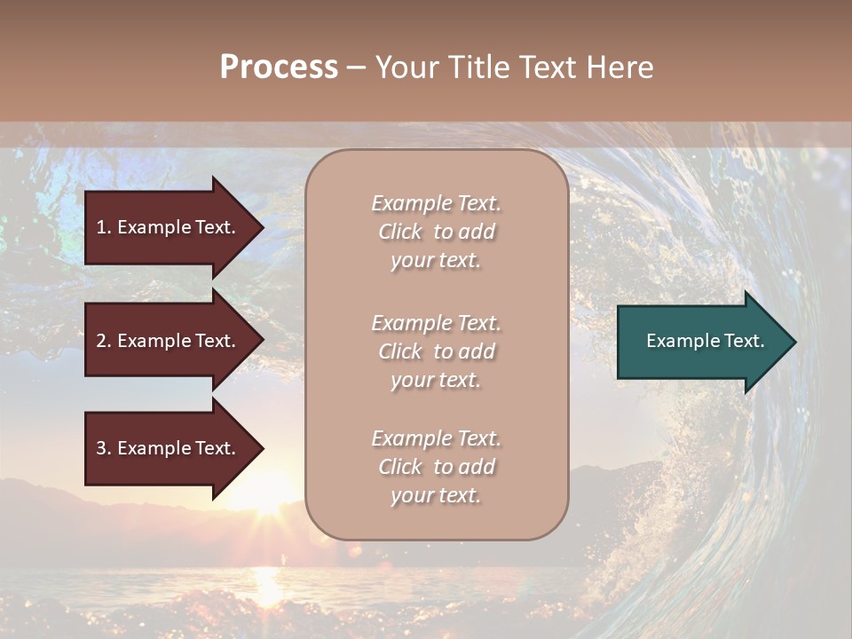 Blue Wet Color PowerPoint Template