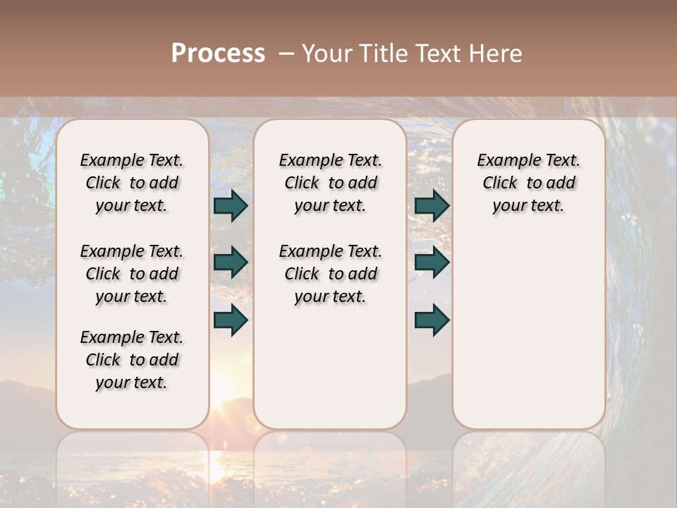 Blue Wet Color PowerPoint Template