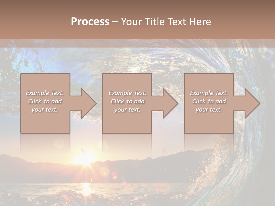 Blue Wet Color PowerPoint Template
