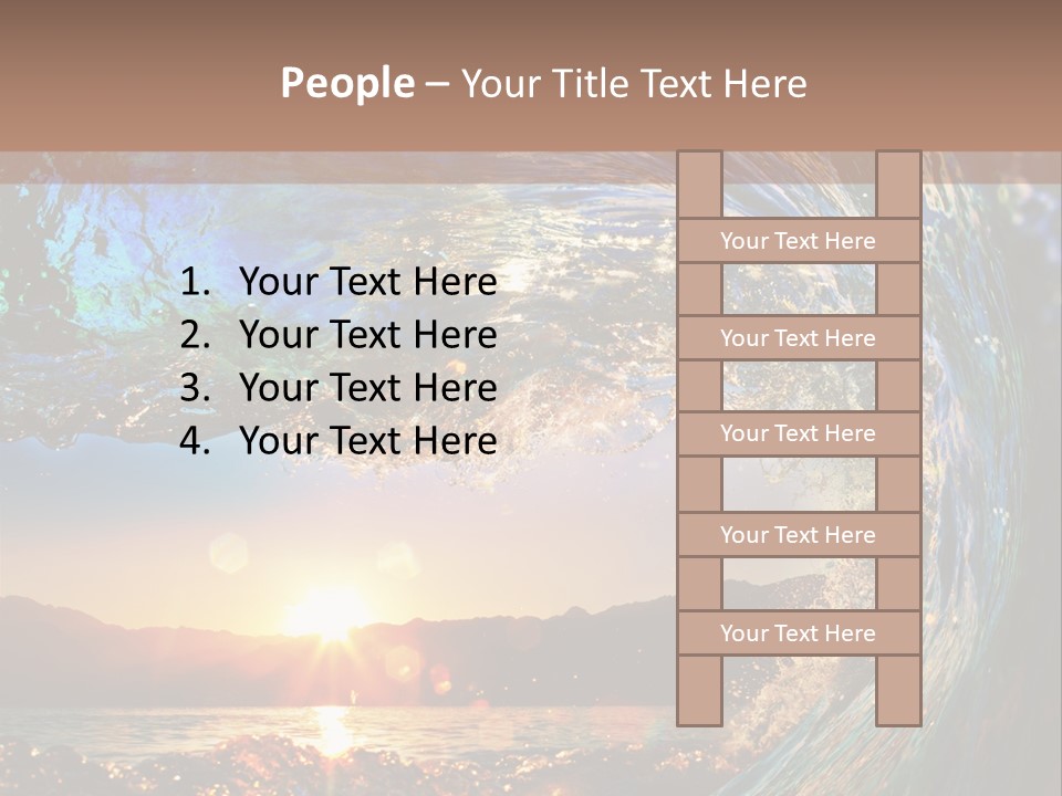Blue Wet Color PowerPoint Template