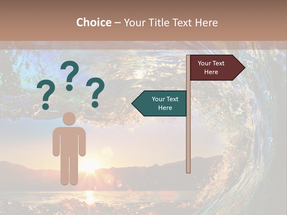 Blue Wet Color PowerPoint Template