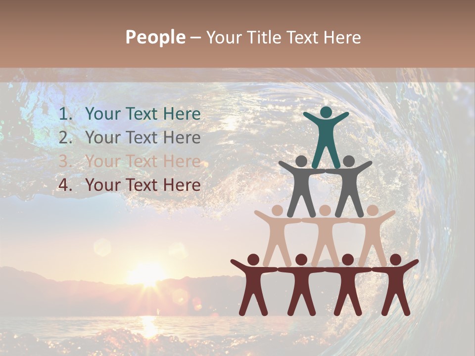 Blue Wet Color PowerPoint Template