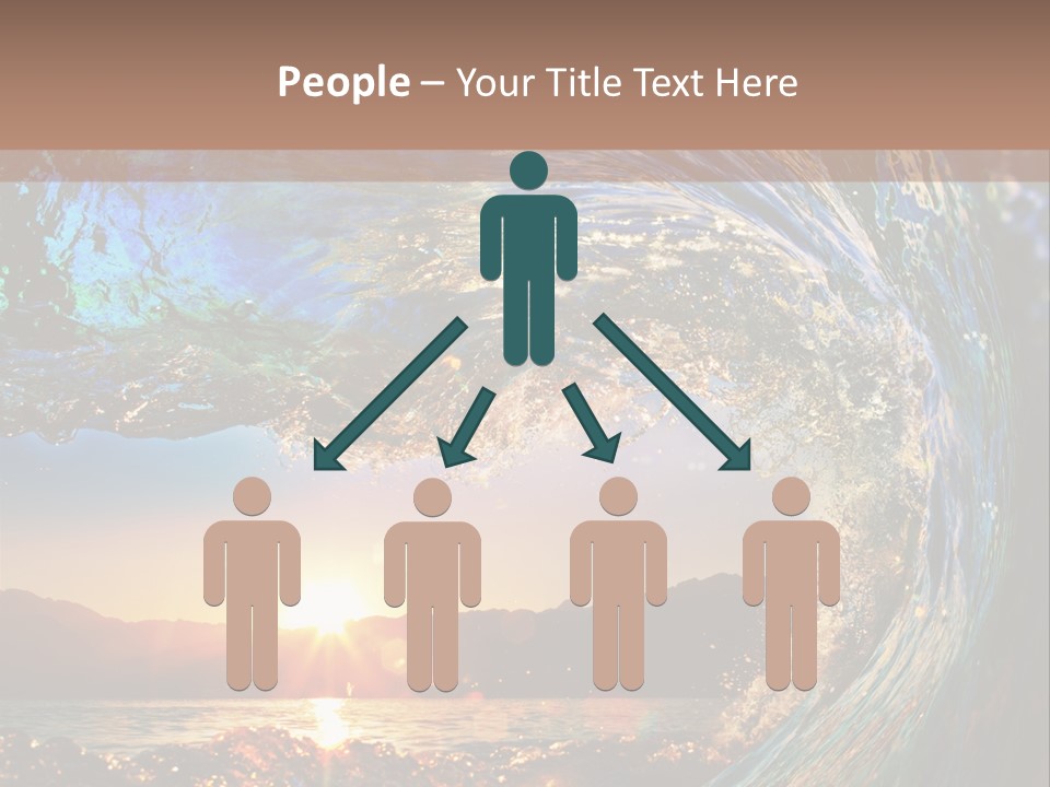 Blue Wet Color PowerPoint Template