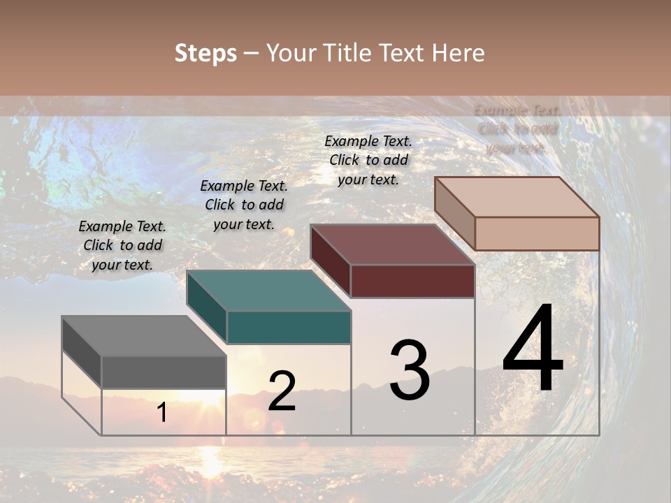 Blue Wet Color PowerPoint Template