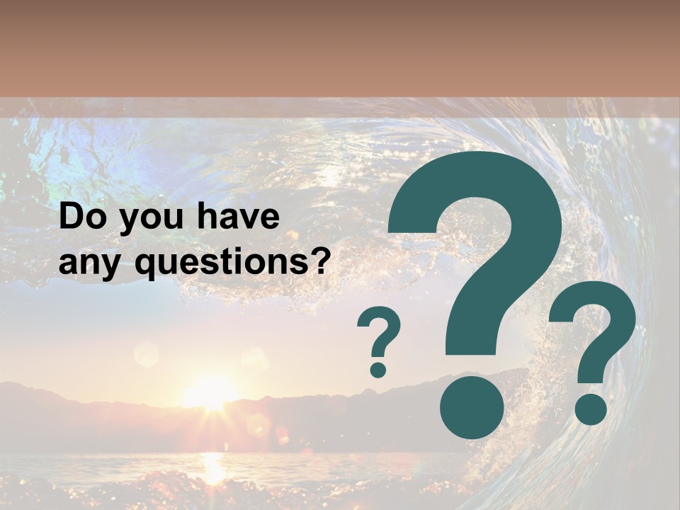 Blue Wet Color PowerPoint Template