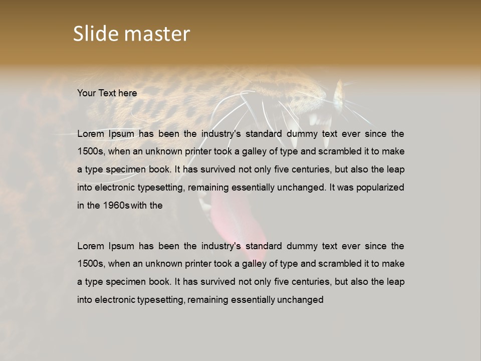 Park Africa Mammal PowerPoint Template