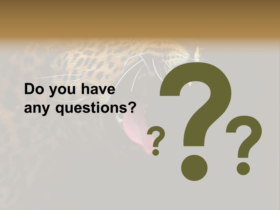 Park Africa Mammal PowerPoint Template