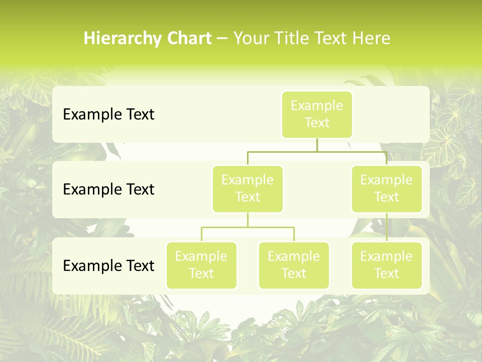 Tropical Plants Garden Blank Space PowerPoint Template