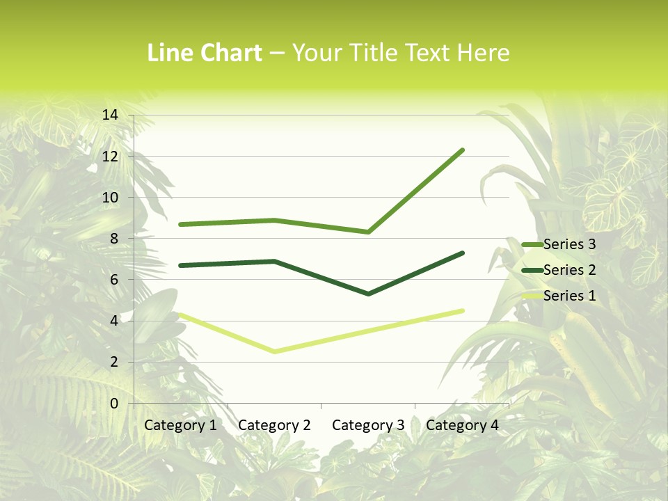 Tropical Plants Garden Blank Space PowerPoint Template