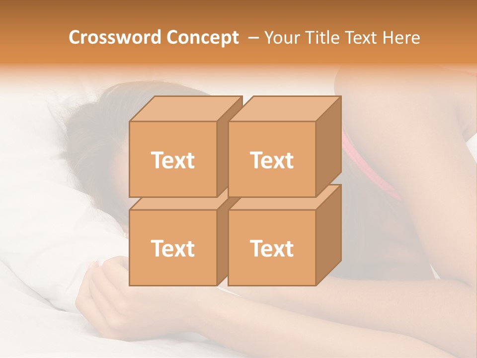 Close Lying Person PowerPoint Template