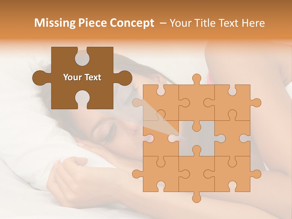 Close Lying Person PowerPoint Template