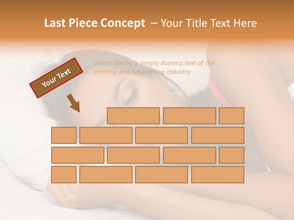 Close Lying Person PowerPoint Template