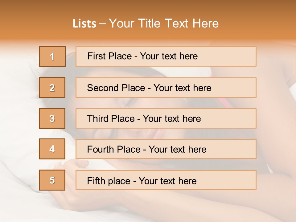Close Lying Person PowerPoint Template