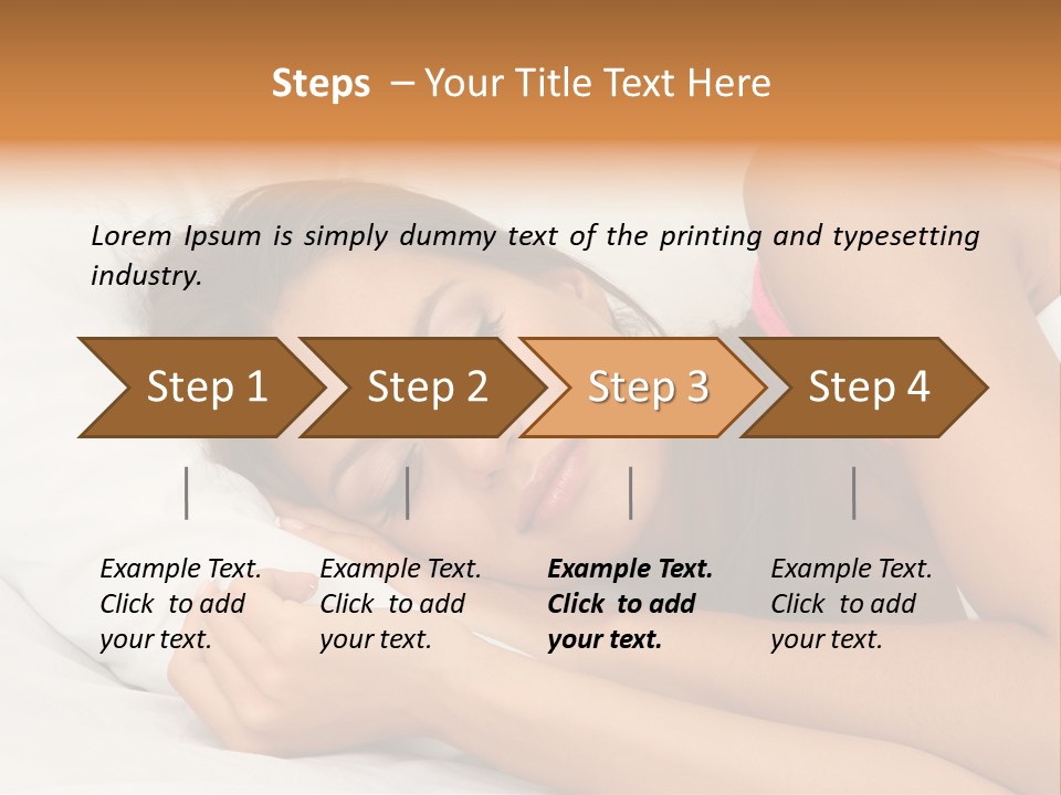 Close Lying Person PowerPoint Template