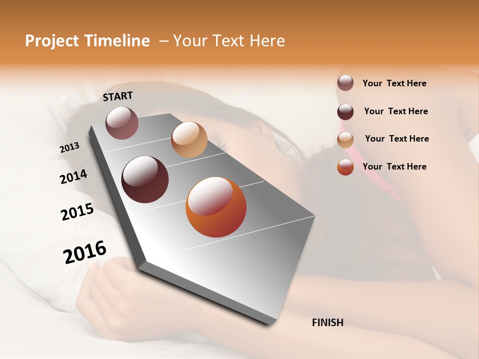 Close Lying Person PowerPoint Template