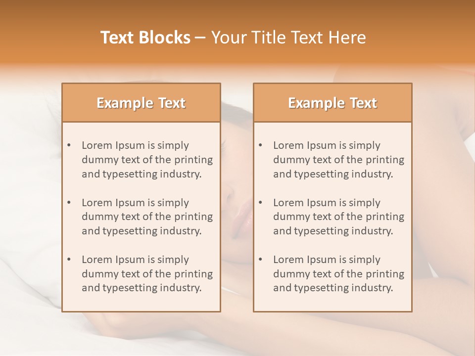 Close Lying Person PowerPoint Template